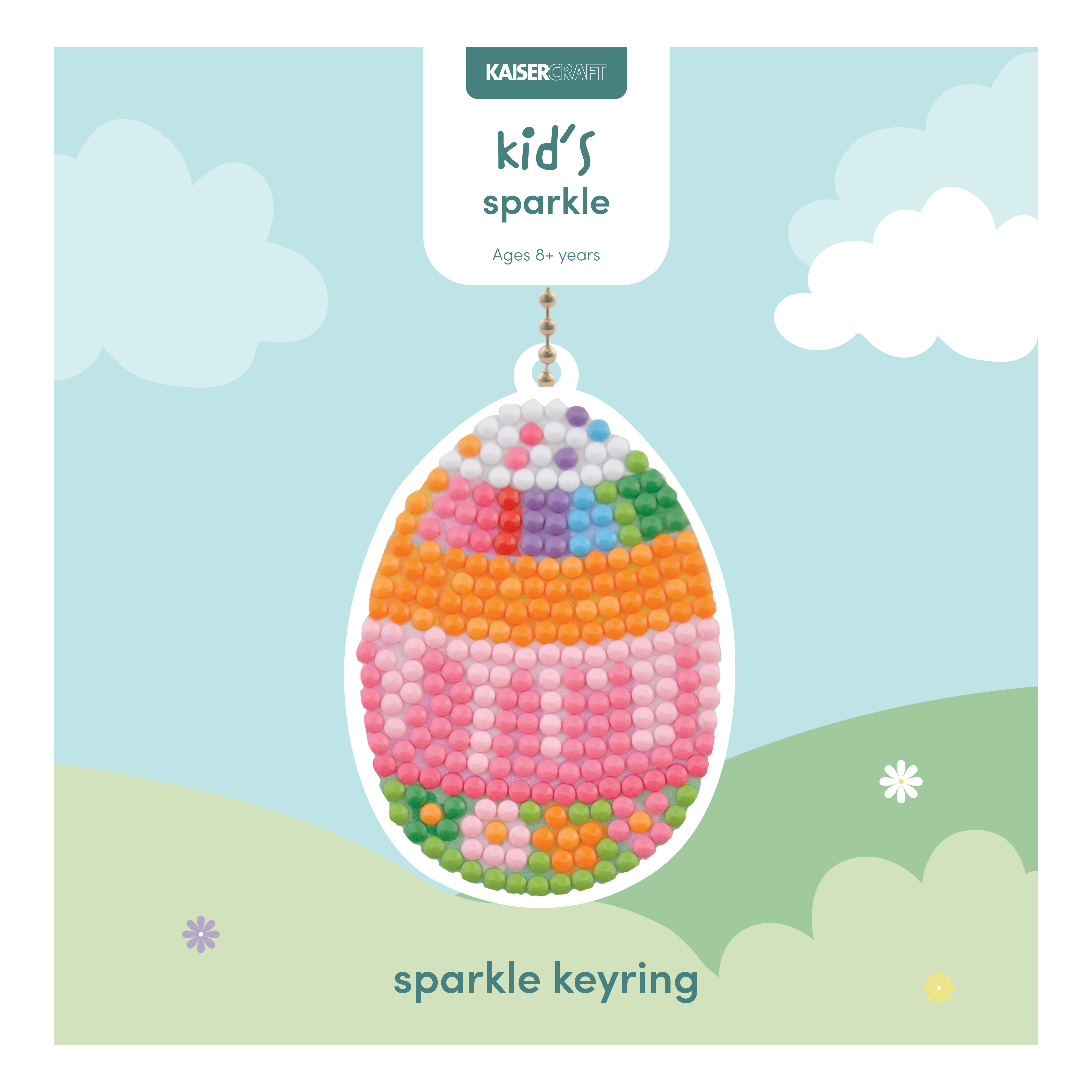 Sparkle Keyring - Egg
